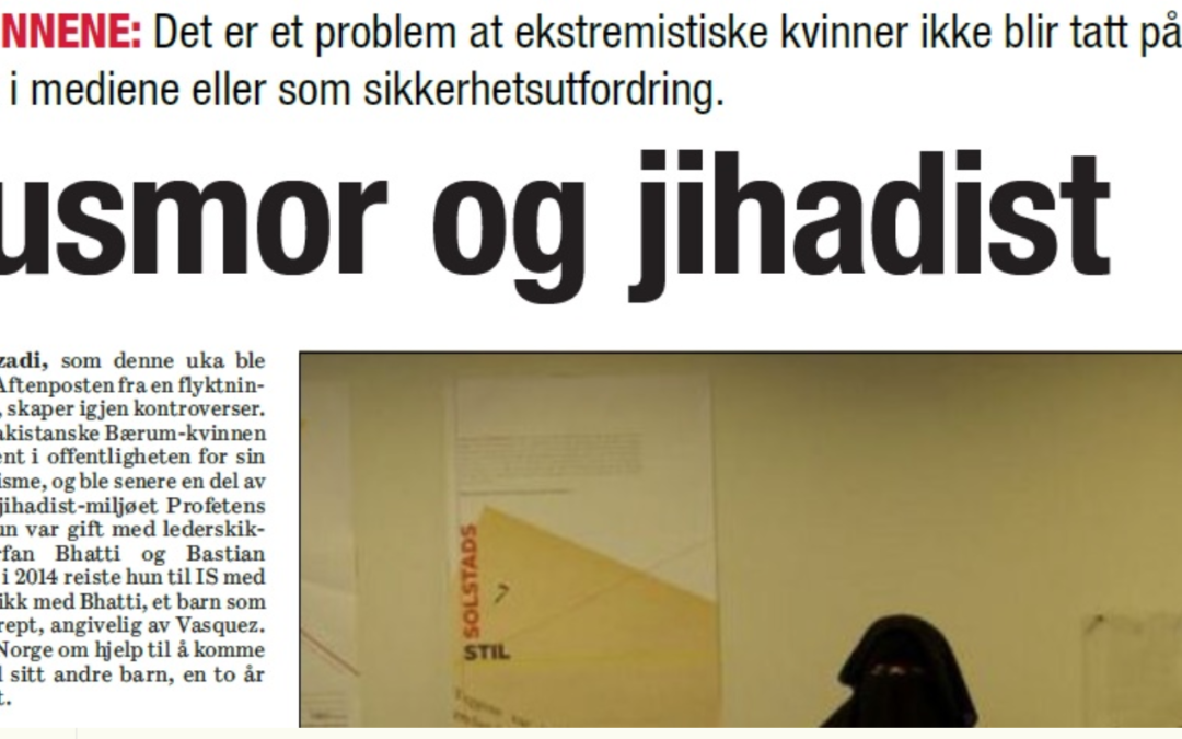 Kronikk: «Husmor og jihadist», Dagsavisen 7. juni 2018