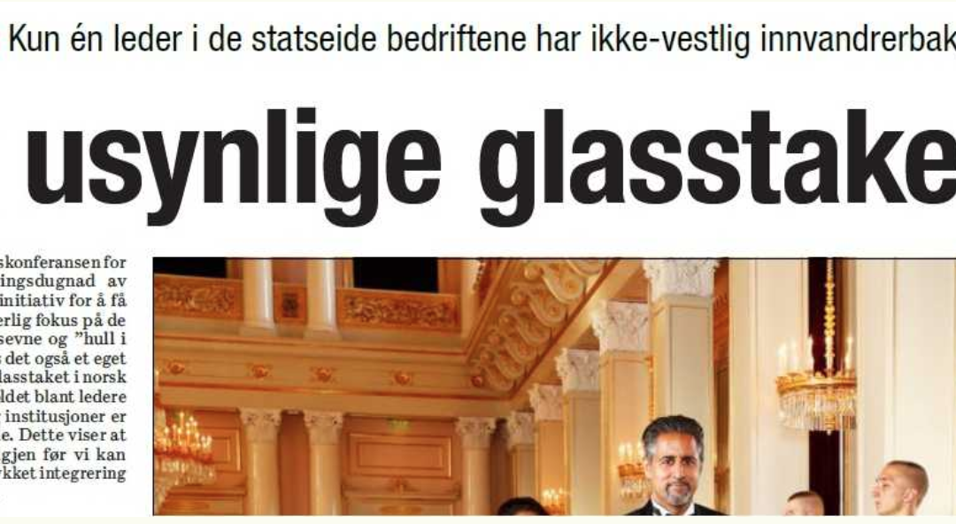 Kronikk: «Det usynlige glasstaket», Dagsavisen 19. juli 2018